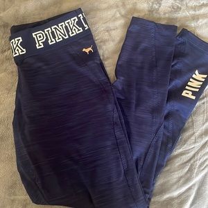 PINK Heather Navy a blue Legginngs